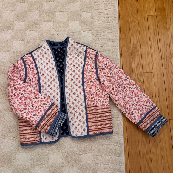 Jackets & Blazers - Pink and blue reversible quilted jacket